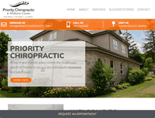 Tablet Screenshot of prioritychiropractic.com